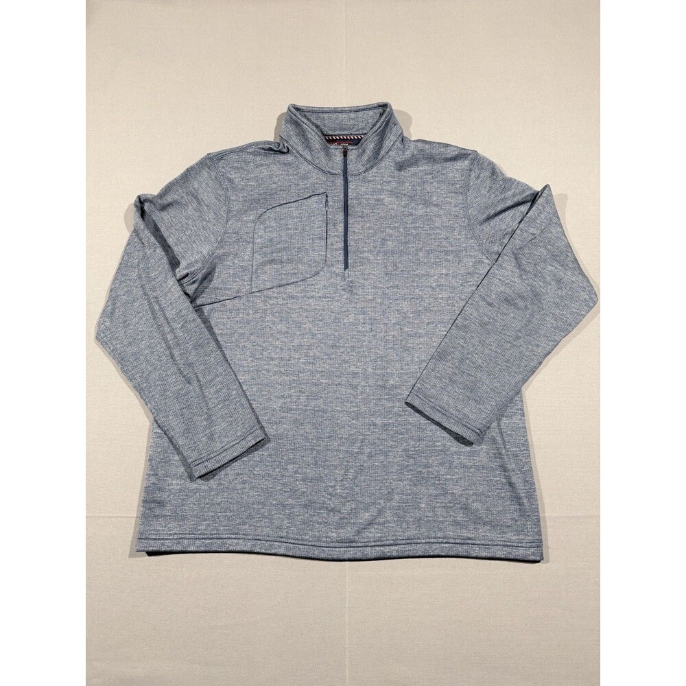 Johnson And Murphy XC4 Extreme Comfort Mens 1/4 Zip Pullover Blue